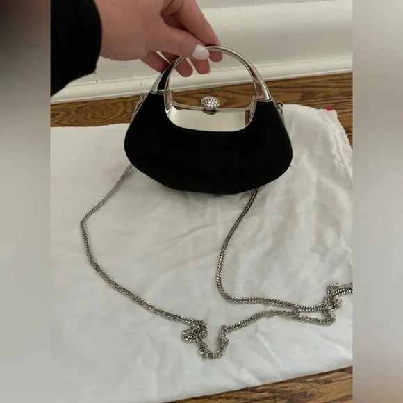 Vintage La Diva Hard Shell Mini Bag with Jeweled Trim - Picture 9 of 9